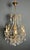 Mid-Century Modern 1970s Italian pearl and crystal chandelier For Sale - Image 3 of 12