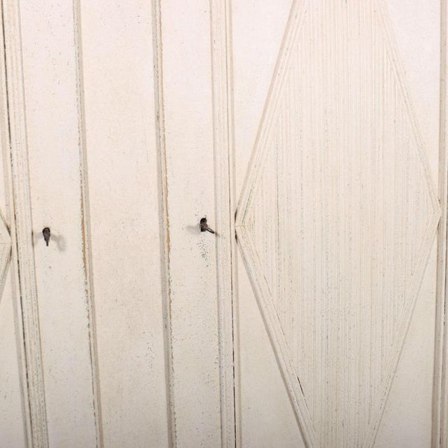 Danish Painted Two-Door Wardrobe For Sale - Image 5 of 9