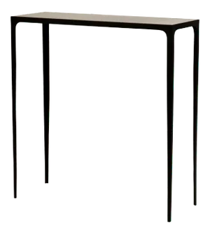 'Esquisse' Wrought Iron and Parchment Console by Design Frères