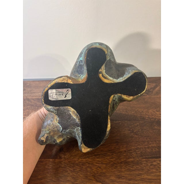 Ceramic Vintage Tony Evans Raku Ceramic Bear Sculpture - Signed Studio For Sale - Image 7 of 7