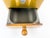 1950s Vintage Peugeot Frères French Coffee Grinder in Mustard Gold, Mid-20th Century For Sale - Image 5 of 11