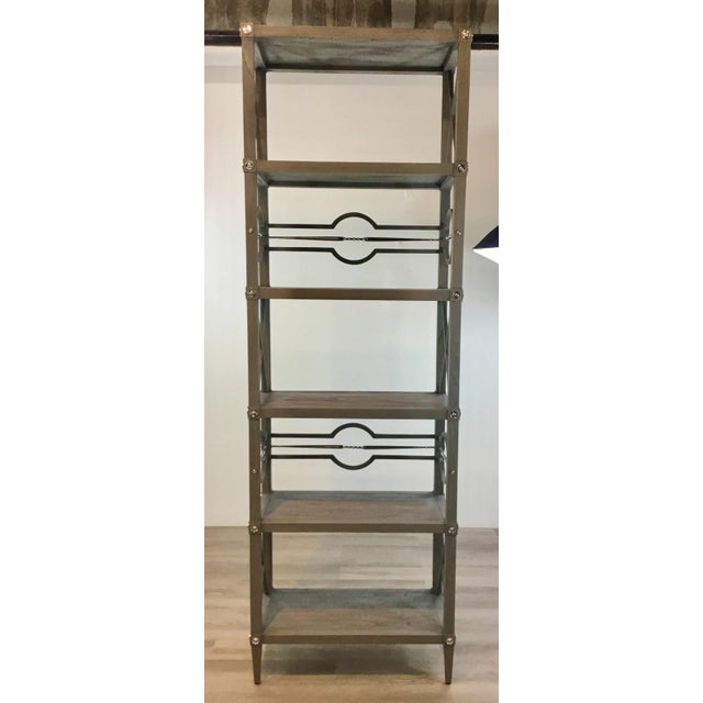 Gray Ambella Home Modern Gray Wood Spindle Etagere For Sale - Image 8 of 8
