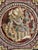 Asian Vintage Burmese Kalaga Embroidered Tapestry With Five Figural Medallions, 40" X 37" For Sale - Image 3 of 18