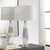 Contemporary Quinn White & Silver Table Lamp For Sale - Image 3 of 7