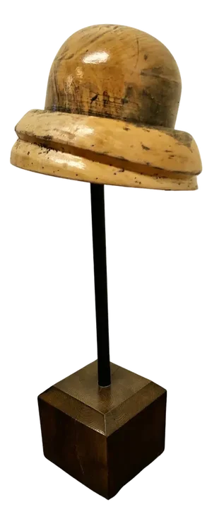 French Fruit Wood Hat Block Milliners Form