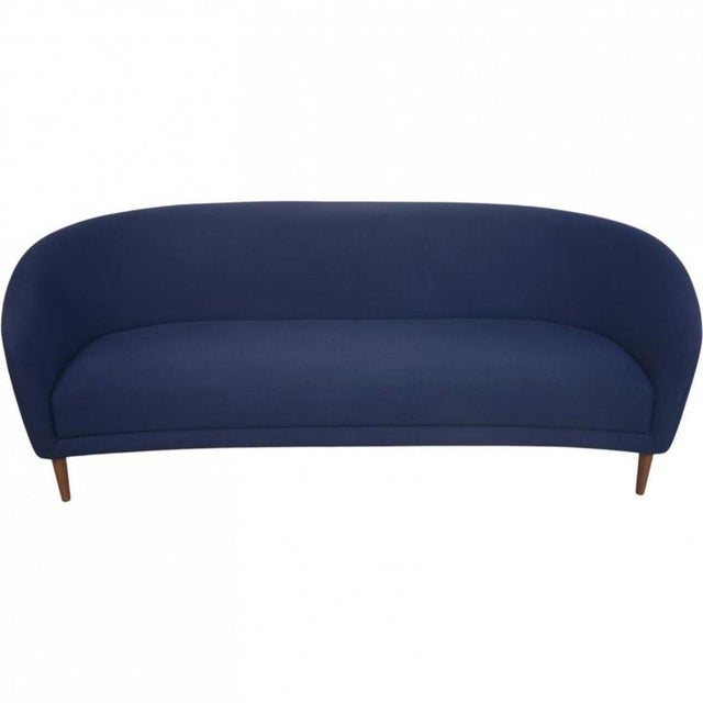 Lillemor Three-Seater Sofa in Blue Hallingdal Fabric by Finn Juhl, 2010s For Sale - Image 13 of 13