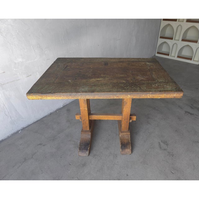 Antique Wabi-Sabi Work Desk Table For Sale In Las Vegas - Image 6 of 9