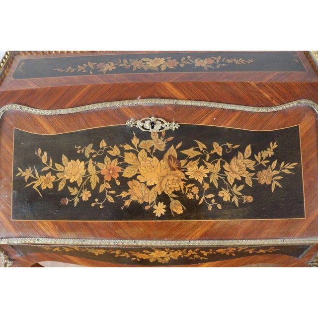 Baroque Louis XVI French Flap Desk For Sale - Image 3 of 12