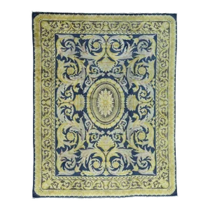 1920s Spanish Savonnerie Hand Knotted Oversize Rug