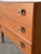 Wood Teak 3 Drawer Dresser Chest on Tapered Legs Danish Mid-Century Modern 1960s For Sale - Image 7 of 12