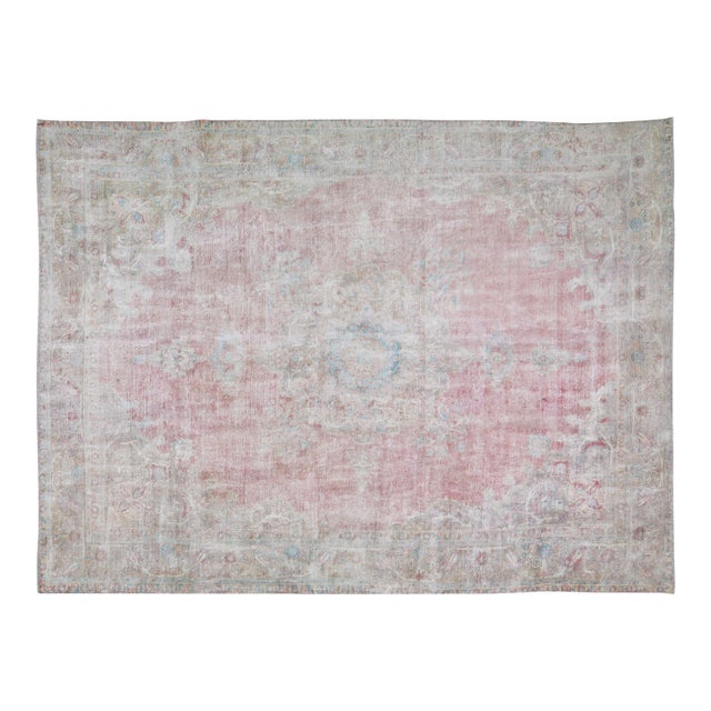 Vintage Hand Knotted Wool Rug, 9'2"x13'3" For Sale