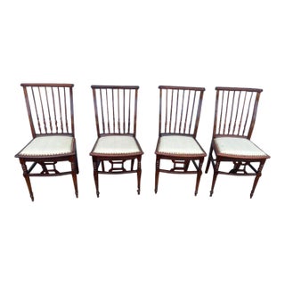 Set of Four Antique Dining Chairs For Sale