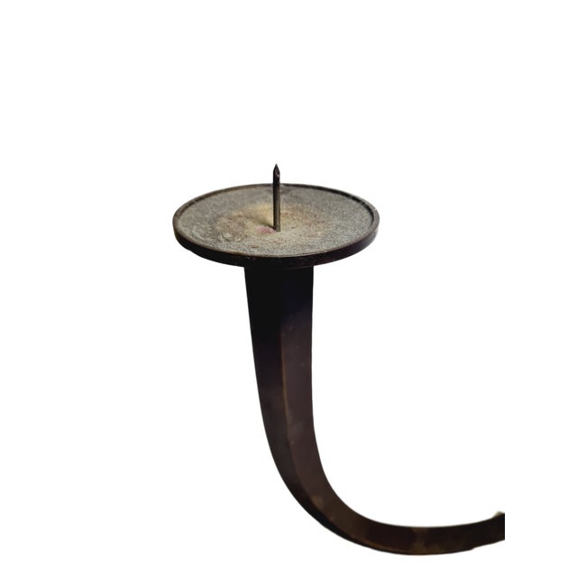 Art Deco Style 2-Armed Candleholder, Germany, 1950s For Sale - Image 4 of 16