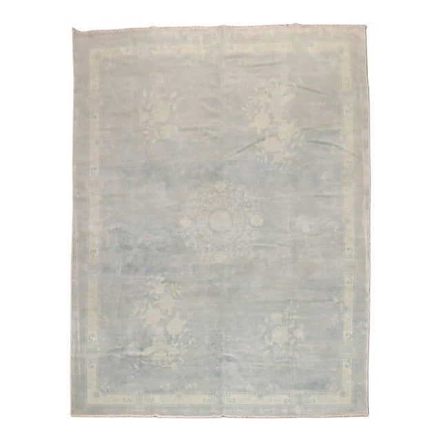 Light Blue Chinese Rug no. j3217 For Sale