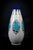 Art Deco Vase in Glazed Crackled Earthenware with Blue Flowers by Maurice Dufrene for Keramis, La Louviere, Belgium, 1920s For Sale - Image 3 of 15