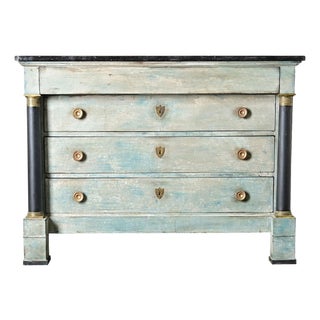 French 19th Century Painted Empire Commode For Sale