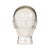 Cool and heavy vintage display head, mannequin head, made out of transparent pressed glass with non-slip texture on the...