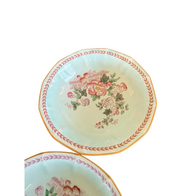 Vintage Adams Calyx Ware Metz 12-Sided Coupe Cereal Bowls - Set of 7 For Sale - Image 9 of 12