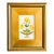 Original Hand-Painted Yellow Floral Motif Painting in a Plein Air Frame For Sale