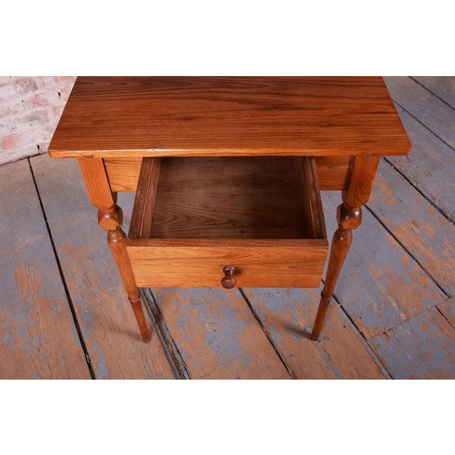 Biedermeier Side Table in Ash and Elm, Czech, 1810s For Sale - Image 9 of 14