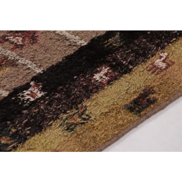 Vintage Turkish Kars Pictorial Rug With Tribal Animal Motifs - Rug & Kilim For Sale In New York - Image 6 of 10