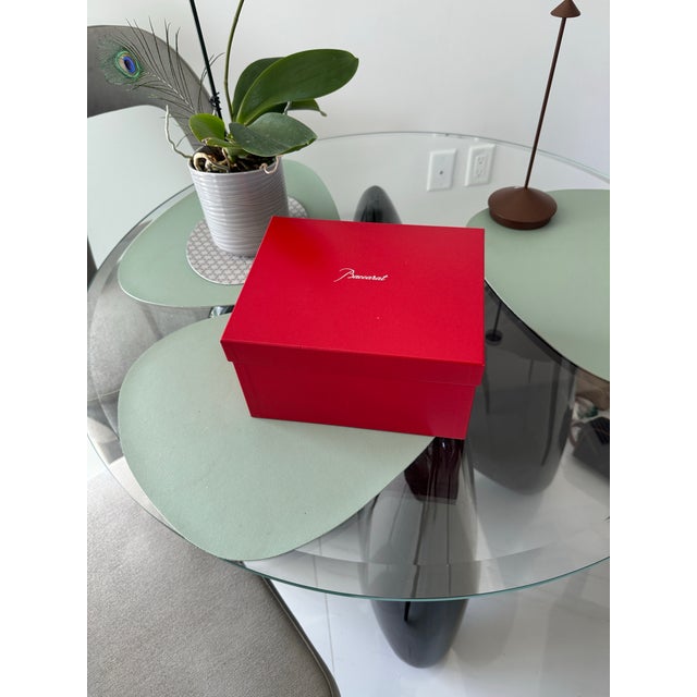 2020s Pair of Green Crystal Tumblers by Baccarat With Original Box For Sale - Image 5 of 5