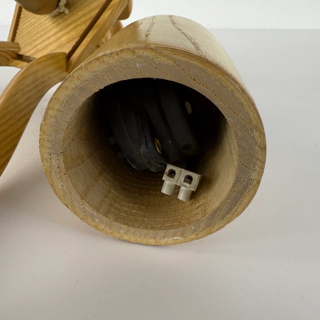 Wood Vintage Scandinavian Pendant Lamp For Sale - Image 7 of 7