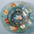 Late 19th Century Moser Turquoise Blue Glass Enameled Butterfly Bowl For Sale - Image 12 of 17