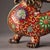 Metal Pair of Antique Cloisonné Enamel Pixiu Statues, Mythical Beast Figures, 2.6kg Each For Sale - Image 7 of 9