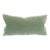 Plush Celadon Down Filled Lumbar Mohair Pillow For Sale