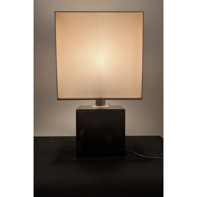 Modern Table Lamp with Resin Base, 1980s For Sale - Image 5 of 7