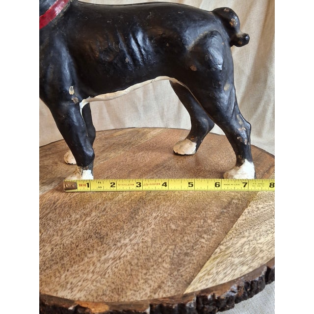 Antique National Foundry Cast Iron Boston Terrier Dog Doorstop Left Facing #149 C. 1920s For Sale - Image 4 of 18