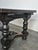 Breton Extendable Table in Carved Oak with Parquet Top For Sale - Image 10 of 14