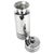 Period Art Deco cocktail shaker by Howard Reichenbach for Chase. Polished chrome with black stripe accents.