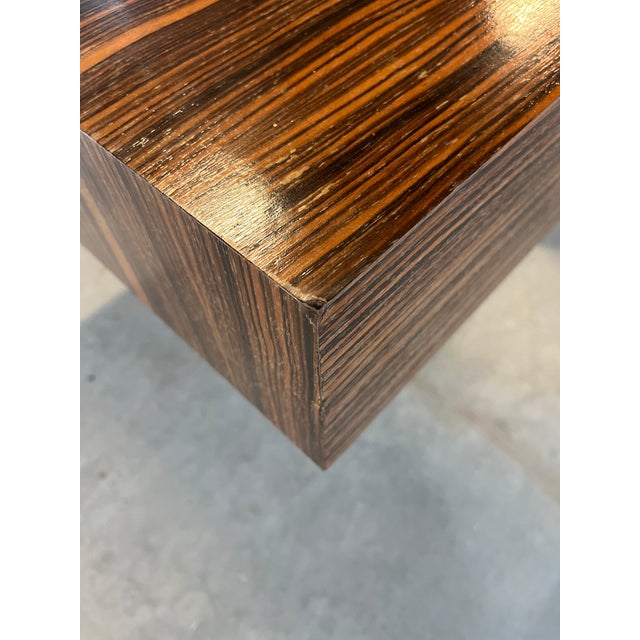 Brown 1960s Mid-Century Cantilevered Style Rosewood Desk For Sale - Image 8 of 10
