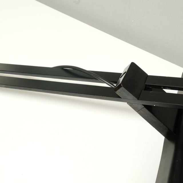 Black Domea Wall Lamp by Bruno Gecchelin for Oluce, 1970s For Sale - Image 8 of 17