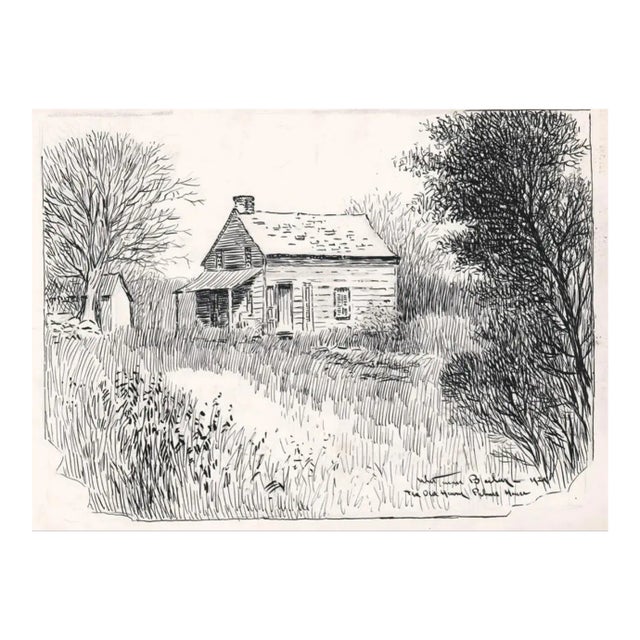 1929 Whitman Bailey Henry Palmer House Stamford Connecticut Drawing For Sale