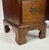 Vintage Chippendale Style Solid Walnut Kneehole Desk For Sale - Image 12 of 14