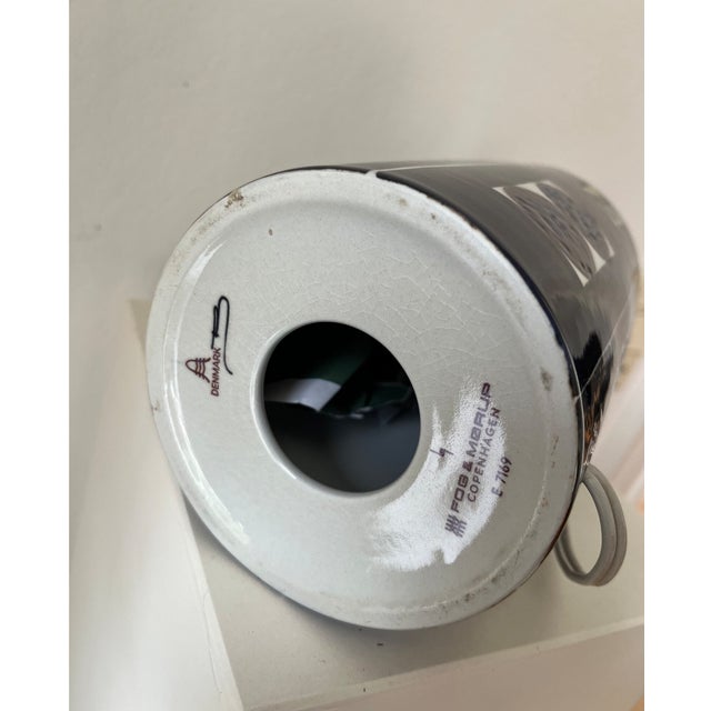 Ceramic Ceramic Tenera Royal 9 Table Lamp by Inge Liese Kofoed for Royal Copenhagen Fog & Morup, Denmark, 1970s For Sale - Image 7 of 8