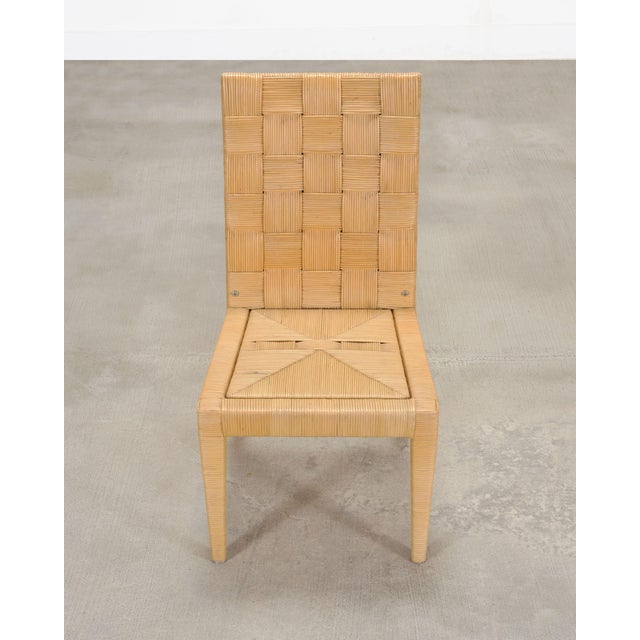Set of Twelve John Hutton Donghia Block Island Cane Dining Chairs For Sale - Image 10 of 18