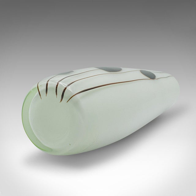 Glass 1960's Vintage Flower Vase French,Art Glass For Sale - Image 7 of 8