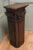 French Carved Oak Column Display Pedestal The pedestal is square in shape, the top has a 14” x 17” plinth so it is ideal...