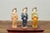 Chinese Chinese Court Lady Statue with Egg and Spinach Pattern Kimono and Holding a Dog For Sale - Image 3 of 13
