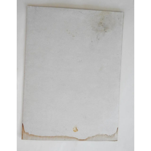 Antique early 20th century impressionist country road landscape watercolor painting on paper. Signed illegibly lower right...