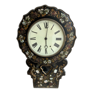 Victorian Papier Mache Wall Clock