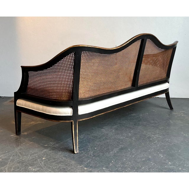 Nancy Corzine Vintage Nancy Corzine Cane Sofa For Sale - Image 4 of 12