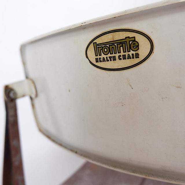 Vintage Industrial Health Chair, 1930s For Sale - Image 13 of 15