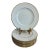 Vintage Wedgwood Bone China Gold Rim Dinner Plates, Set of 12, England For Sale