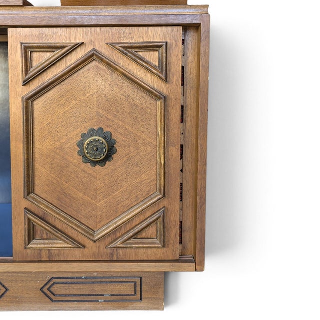 1970s Morse Mediterranean-Style Stereo Console Cabinet For Sale In Los Angeles - Image 6 of 18
