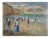 Low Tide at Pourville Oil on Canvas by Jean-Jacques René For Sale